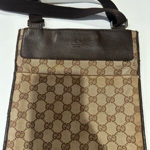 Gucci GG Guccisima Tan and Brown Crossbody  Bag♥️